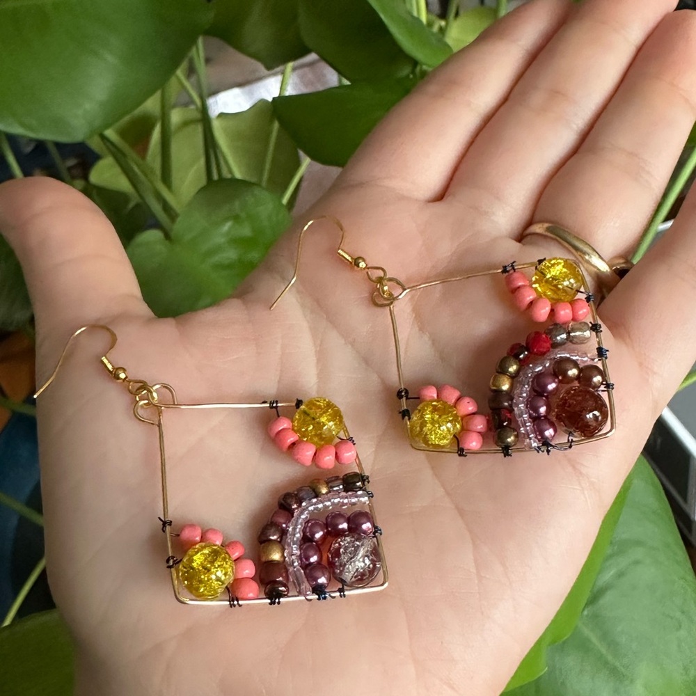 Cute earrings brand new! Handmade by me